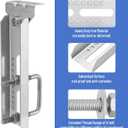 4 Pack 8"/10"/12" Boat Trailer Bunk Brackets for 1.5" x 3", 2" x 3", 3" x 3" Boat Trailer Crossmember