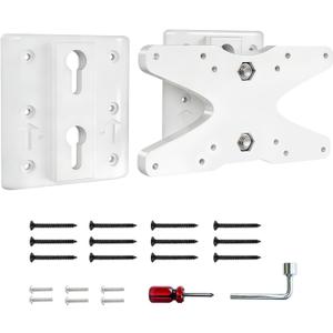 RV TV Mount Bracket (Includes Two Mounting Bases) for Campervans & Travel Trailers, Upgraded 1.4'' Thickness, Compatible with 75mm x 75mm, 100mm x 100mm, 100mm x 200mm Specifications, Three-Piece Set