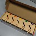 Coogam Montessori Toys Wooden Color Shape Sorting Box Game Geometric Matching Blocks Early Learning Educational Toy Gift for 3 4 5 Year-Old Baby Toddlers