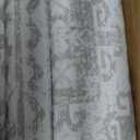 RUGSURE Washable Area Rugs 9' x 12' - 1/6 Thick - Moroccan-Inspired -Stain & Water Resistant Non-Slip - Resistant Rug for Living Room, Bedroom, Nursery, Pet & Child Friendly (Grey)