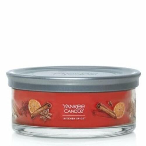 Yankee Candle Kitchen Spice Scented, Signature 12oz Medium Tumbler 5-Wick Candle, Over 16 Hours of Burn Time