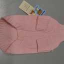 Queenmore Small Dog Pullover Sweater, Cold Weather Cable Knitwear, Classic Turtleneck Thick Warm Clothes for Chihuahua, Bulldog, Dachshund, Pug, Yorkie (Pink, X-Small)