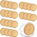 25Pcs 40mm Blank Challenge Coin Engraving Blanks Coins Threaded Edged with Acrylic Protection Box Hand Personalized DIY Craft Coin for DIY Crafts Birthday Travel Commemorative Collection, Gold