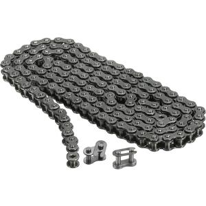 uxcell #25/04C-1 Roller Chain 3 Feet 1/4" Pitch Carbon Steel Roller Chains with 2 Free Master Connector Links for Mini Bikes, Motorcycles, 144 Links