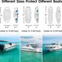 AWEMUFA Boat Fenders Easy to Install Bumper for Docking Ideal Fender for Pontoon, Bass, Jet Ski and Fishing Boats