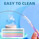 2 x Straws for Owala Insulated Bottle 40oz Tumbler 6x Replacement Straws with Cleaning Brush for Owala 40oz PETG Food Grade