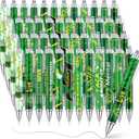 Cholemy 48 Pcs Mental Health Awareness Pens 12 Style Green Ribbon Inspirational Message Ballpoint Pens Mental Health Awareness Month Gifts for Office Home Charity Public Social Event(Green,ribbon)