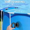 Pool Inlet Strainer, P6H1317 Inlet Valve Attachment Pool Fittings Outlet Filter Replacement Kit Compatible with Intex Coleman Pools