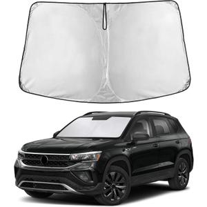 EcoNour Windshield Sunshade Compatible for Volkswagen VW Tiguan 2018-2023 2024 2025 2026 Sun Visor for Front Windshield & Window Sun Shade Cover, UV Heat Blocker & Protector, Car Accessories