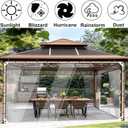 Clear Tarps Heavy Duty Waterproof PVC Vinyl 14 Mil Tarpaulin, Glass Tarpaulin 4' x 6' with Metal GrommetsProtects Against Water, Tear, Cold Weather Resistan for Greenhouse Balcony Garden