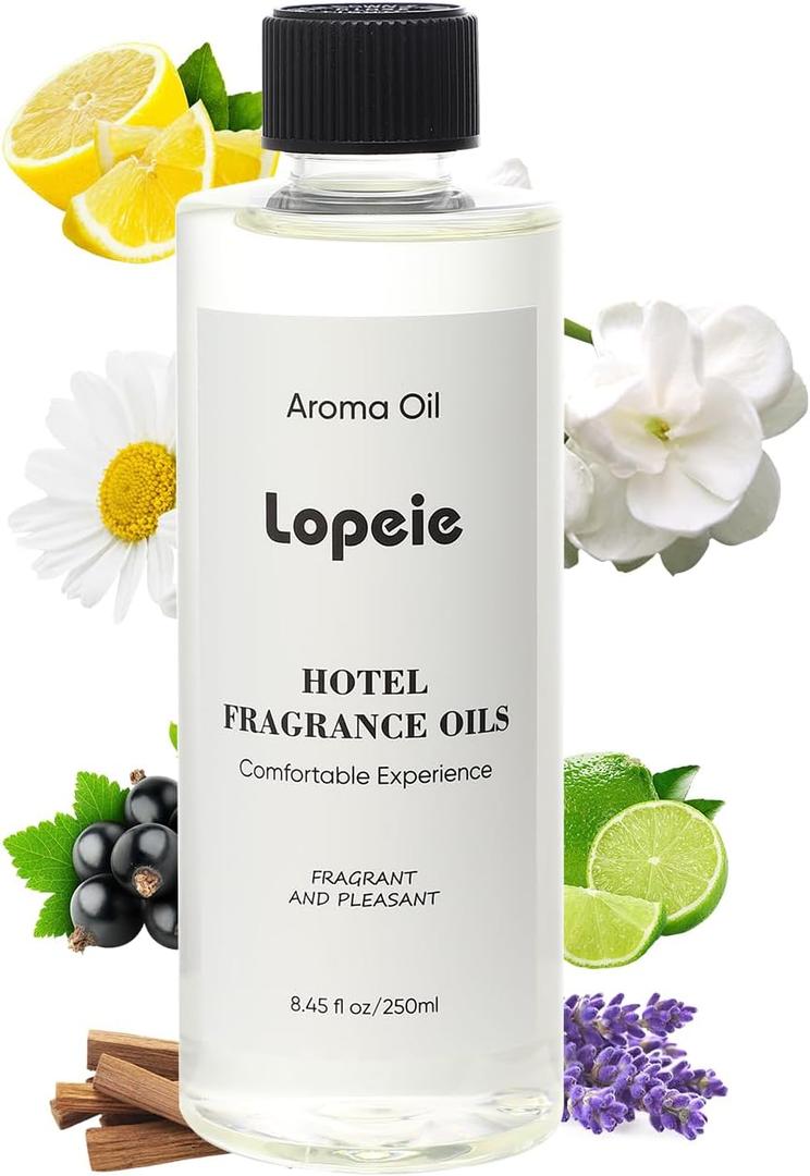 Hotel Diffuser Oil Inspired by Luxury Hotel Scent, Premium Fragrance Oil, Essential Oil Blends with Lemon, Lavender Notes for Ultrasonic Diffusers, Waterless Diffusers & DIY Crafts  250 mL