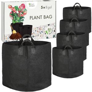 OwnGrown Plant Growing Bags : 5x8 Gallon Plant Grow Bags for Balcony or Garden Plants  Potato Grow Bags  Water-Permeable Garden Planters  Vegetable Planters for Outdoor Plants Outdoor Planter