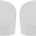 Motoforti 1 Pair Door Wing Mirror Cover for Toyota Yaris 2012-2019 Left Right Outside Rearview Mirror Shells Cap Housing for Toyota Yaris White
