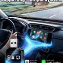 Wireless Carplay Adapter to Play TV on Car Screen 3 in 1 USB A/C Android Auto Bluetooth Video Box Screen Mirror iOS Phone Wired to Wireless Screen Mirroring Car Play Accessories for iPhone
