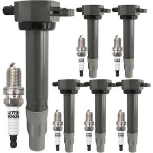 UF502 Ignition Coil Pack 4606869AA and Iridium Spark Plugs 7781 Set Of 6 Fit For Chrysler 300,Sebring,Town&Country,Pacifica 2006-2010&Dodge Charger,Nitro,Journey,Challenger,Magnum 2006-2011 3.5L 4.0L