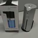 Automatic Soap Dispenser Touchless, Simple Physical Adjustment,Low Battery Consumption Hand Dish Soap Dispenser Kitchen Bathroom,Hands Free Auto (Transparent Matte Black)