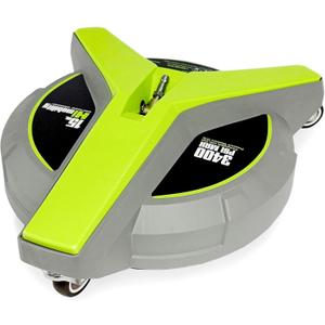 15" Pressure Washer Surface Cleaner with Wheels, 3400 Max PSI, Pressure Washer Attachment for Concrete, Driveway, Patio, and Sidewalks