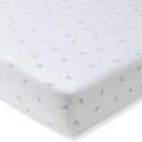 Burt's Bees Baby Essential Organic Cotton Fitted Crib Sheet, Breathable for Boy Girl Standard Crib & Toddler Mattresses (1-Pack)