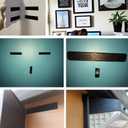 3 x Melsan 1x4 inch Hook and Loop Strips with Adhesive - 15 Sets, Strong Back Adhesive Fasten Mounting Tape for Home or Office Use - Instead of Holes and Screws, Black