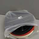 3 PCS Foldable Silicone Liners for Kitchenaid Tilt-Head 5 QT Mixer - Dishwasher-Safe Food-Grade Silicone Bowl Insert - Simple to Use Mixer Accessories for Effortless Baking Prep (Black+Off-White+Red)