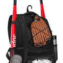 Goloni | Baseball Backpack, Baseball Bag for Adult, Softball Bat Bag with Shoes Compartment, Large Main Compartment for Helmet & accessories, Fence Hook