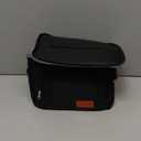 Large capacity lunch bag, square incubator, thickened aluminum foil outdoor insulation bag (Black size 34 * 25 * 26cm)
