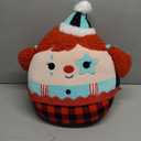 Squishmallows Original 12-Inch Eurydice Clown with Teal Star Eye Patch - Official Jazwares Plush