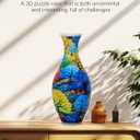 Puzzle Vase, Unique Gifts for Mother's Day, 160 Pieces Plastic 3D Puzzle Vase for Flowers, 3D Puzzles for Adults, Unique Arts and Crafts for Adults, Puzzle Vase for Home and Office Decor