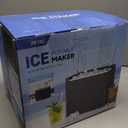 Ice Makers Countertop, 9 Ice Cubes in 6 Mins Portable Ice Maker, 2 Sizes of Bullet Ice (S/L) Small Ice Machine for Home Kitchen Camping (Onyx)
