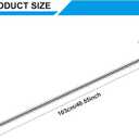 Wonderjune Closet Rail Hanging Closet Rod, 41" Any Angle Clothes Hanging Rail Under Stairs Storage Sloped Ceiling Mount Clothes Rod for Under Stairs Attic Bedroom Wall Mount(Silver)