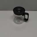 16 Oz Glass Coffee Mug That Looks like a Coffee Pot Style Shape, Mini Heatproof Large Capacity Clear Cup with Travel Lid & Straw for Hot Teas, Hot Chocolate, Office Desk Gift (1pc)