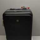 Hanke Top Opening Carry On Luggage, 20 Inch All-PC Aluminum Frame Wide Handle Luggage, Hard Shell Trunk Suitcase with Spinner Wheels, TSA Airline Approved (Jet Black, 40L)