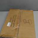 Kitstorack TV Tray Table, Adjustable Height & Flip-Top & Rounded Metal Corners, Snack Table for Couch, Sofa, Bed, Chair, Living Room, C Shaped End Side Table for Eating, Dinner or Laptop, Small Spaces (Brown)