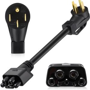 16" 14-50 Adapter Compatible with Tesla Gen 2 Mobile Portable Charger Connect Mobile Charger to 240V 14-50P Outlet at 32 Amp Adapter Handle(Not Compatible with pre-2018 Model S/X Vehicles)