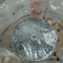 VONLUCE Semi Flush Mount Ceiling Light, 18" Ceiling Light Fixture with Diffused Shaped, Modern Light Fixture for Bedroom Living Room Entryway Hallway, White Shade & Black Finish