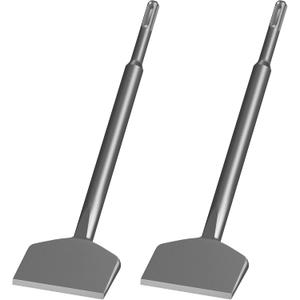 3 Inch SDS Plus Chisel, TOOVEM 3 x10 Inch Wide Cranked Angled Bent Tile Removal Chisel Bit Tool, Compatible with SDS Plus System Impact Drills and Rotary Hammers (2PCS)