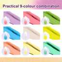 Gradient Painting Gel,9 Bright Spring Summer Colors Ombre 3D Sculpture Gel Painting Effect for Pigment Pat French Manicure Soak of UV Home Salon Easter Eggs Set