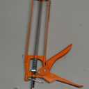 Caulking Gun 9 Inch Aluminum Caulk Gun, 10:1 Thrust Ratio, Lightweight Hand Caulking Tool with Steel Trigger, Sealant Applicator for Silicone, Adhesives and Bonding Agents