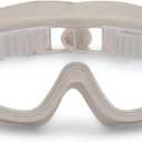 Petites Pommes Goggles Kids Ages 3-8 - Lightweight Silicone, Anti-Fog Wide Lens, Retro Design Swimming Goggles for Kids, Adjustable Straps, Hair-Safe Buckle, Cotton Pouch Included, Emma