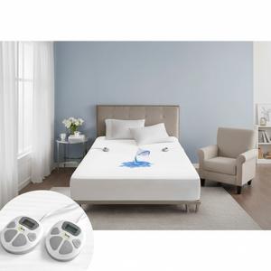 Serta Waterproof Heated Mattress Pad - Electric Bed Warmer with 10 Heat Settings, Auto Shut Off Timer, ETL Certified Electric Mattress Pad, Elastic Deep Pocket, Machine Washable, White Queen