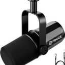 FDUCE XLR Dynamic Microphone for Vocal Recording, Podcasting, Gaming, Live Streaming&Broadcasting, All Metal Cardioid Mic, Voice-Isolating Technology SL40X