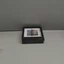 KINLINK 12x12 Picture Frame Black Set of 4, Wooden Square Photo Frames Matted 8x8 with Plexiglass for 8x8 with Mat or 12x12 without Mat for Table and Wall Display