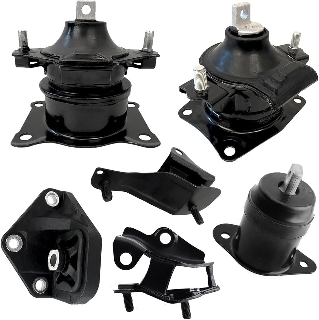 Set of 6Engine Motor and Transmission Mount Kit Compatible with 2003-2007 Accord 2.4L, Replaces# A4526HY A4517 A4509 A4542 A4516 A4510