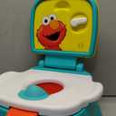 Sesame Street Elmo Hooray 3-in-1 Potty Training Toilet Seat and Step Stool, Easy to Clean Design with Flush Handle and Sounds, Portable and Great for Travel, Perfect for Toddler Boys and Girls 1-3