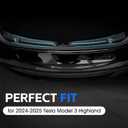 LOCOPOW Rear Bumper Guard Protector for 2024 2025 Tesla Model 3 Highland TPE Trunk Bumper Sill Cover Model 3 Highland Interior Accessories