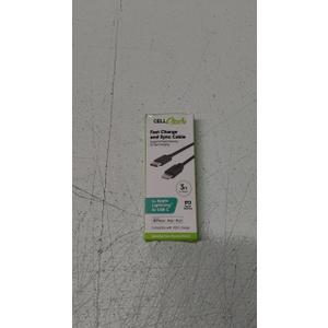 CellCandy Fast Charge And Sync Cable 3 Ft For Apple Lightning to USB C