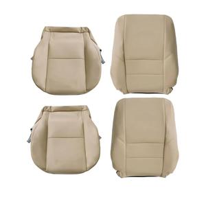 4Pcs Tan Leather Microfiber Seat Covers Compatible with Toyota Tundra 2000 2001 2002 2003 2004,Compatible with Sequoia 2000 2001 2002 2003 2004 2005 2006 2007 Front Driver and Passenger Side