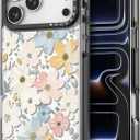 Bouvardia for iPhone 17 Pro Max Case, Cute Design for Women & Girls, Protective & Aesthetic, Gray Bumper - Floral Theme - Flowers Blossoming