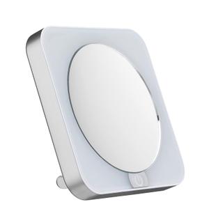 Conair Lighted Makeup Mirror, LED Vanity Mirror, 12X Magnifying Mirror, Compact Travel Mirror with Suction Cup, Battery Operated in White