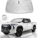 Upgraded Windshield Sun Shade Fit 2021 2020 2019 2017 2016-2007 Toyota Tundra Limited SR5 Platinum TRD Pro Pickup Front Window Sunshade Truck Accessories Sun Visor UV Protector Heat Shield Cover